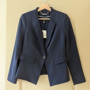 ​White House Black Market Navy Chic Blazer 4P NWT